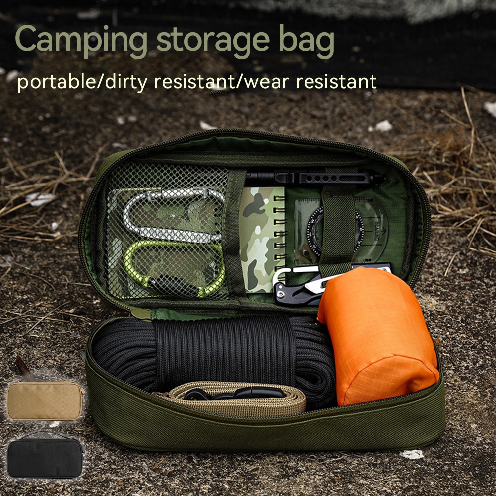 야외 스토리지 가방, 대용량 캠핑 핸드백, 옥스포드 천, 방수 피크닉 여행 응급 처치 가방